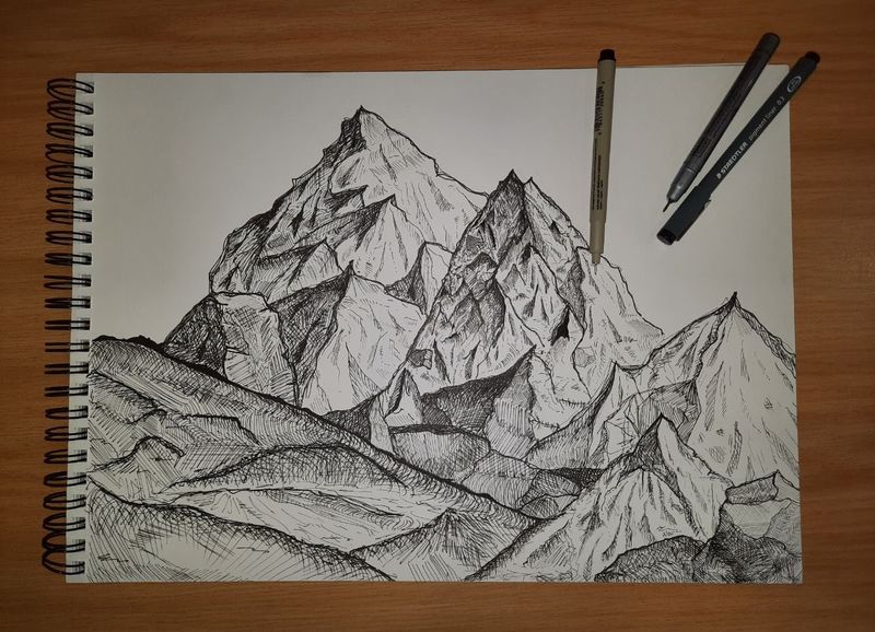 Mountain drawing
